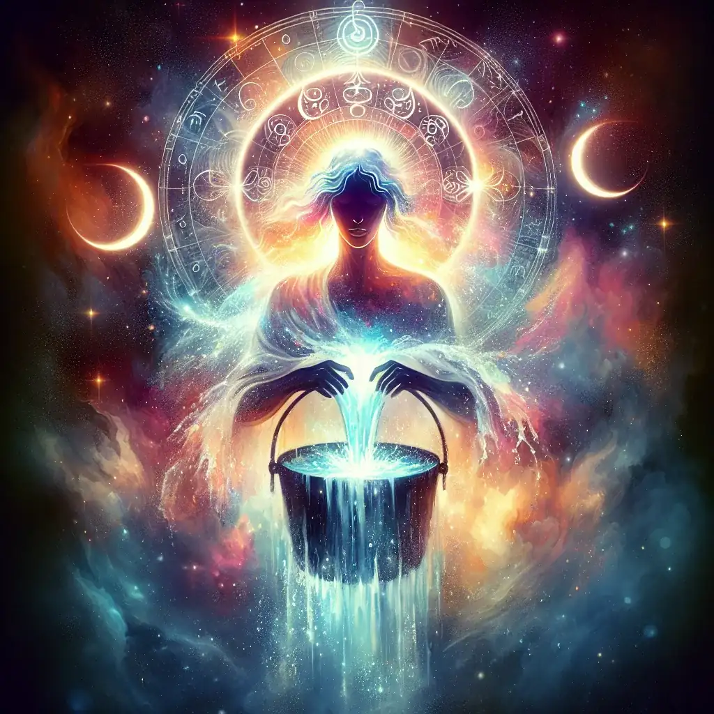 Cosmic representation of Aquarius Ascendant