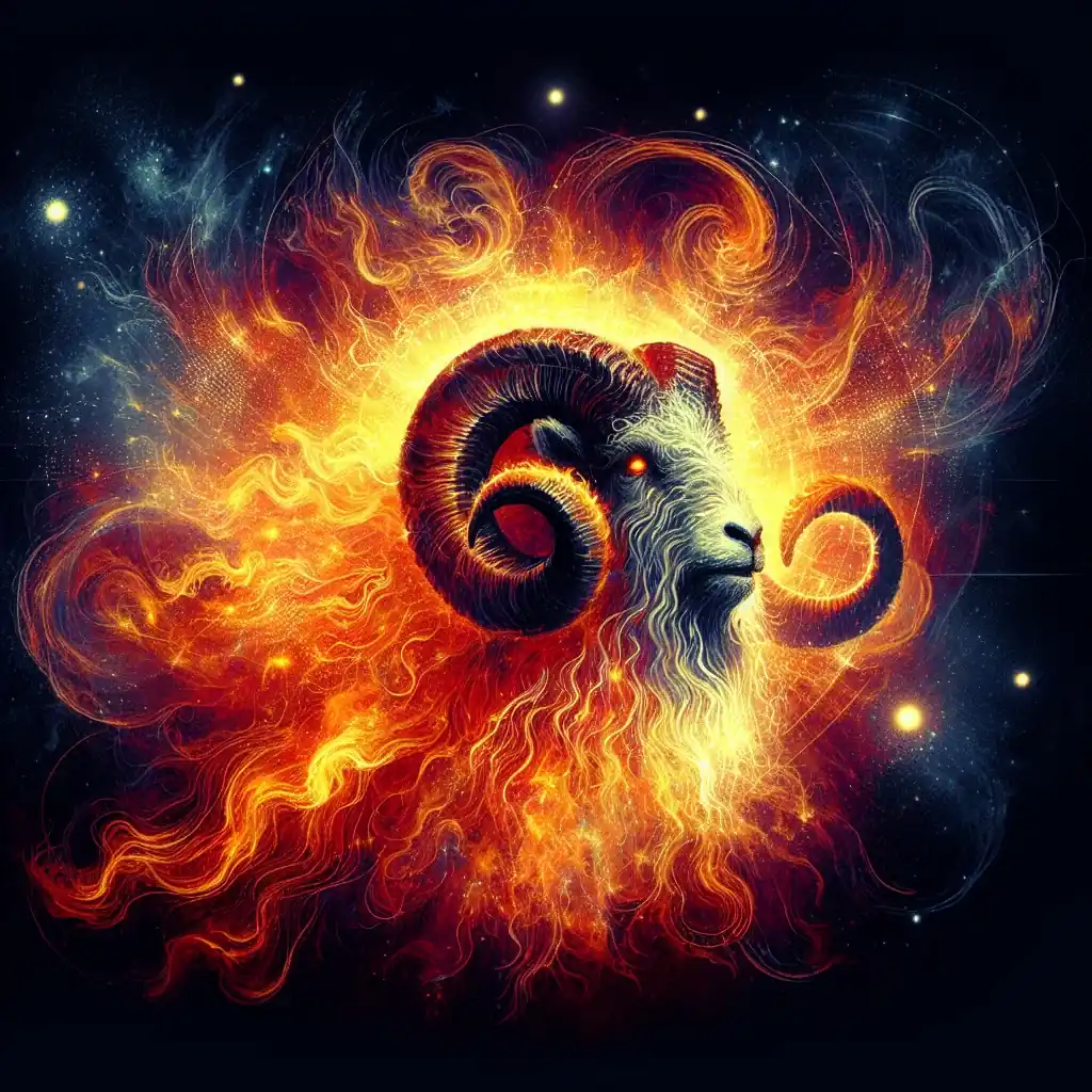 Cosmic representation of Aries Ascendant