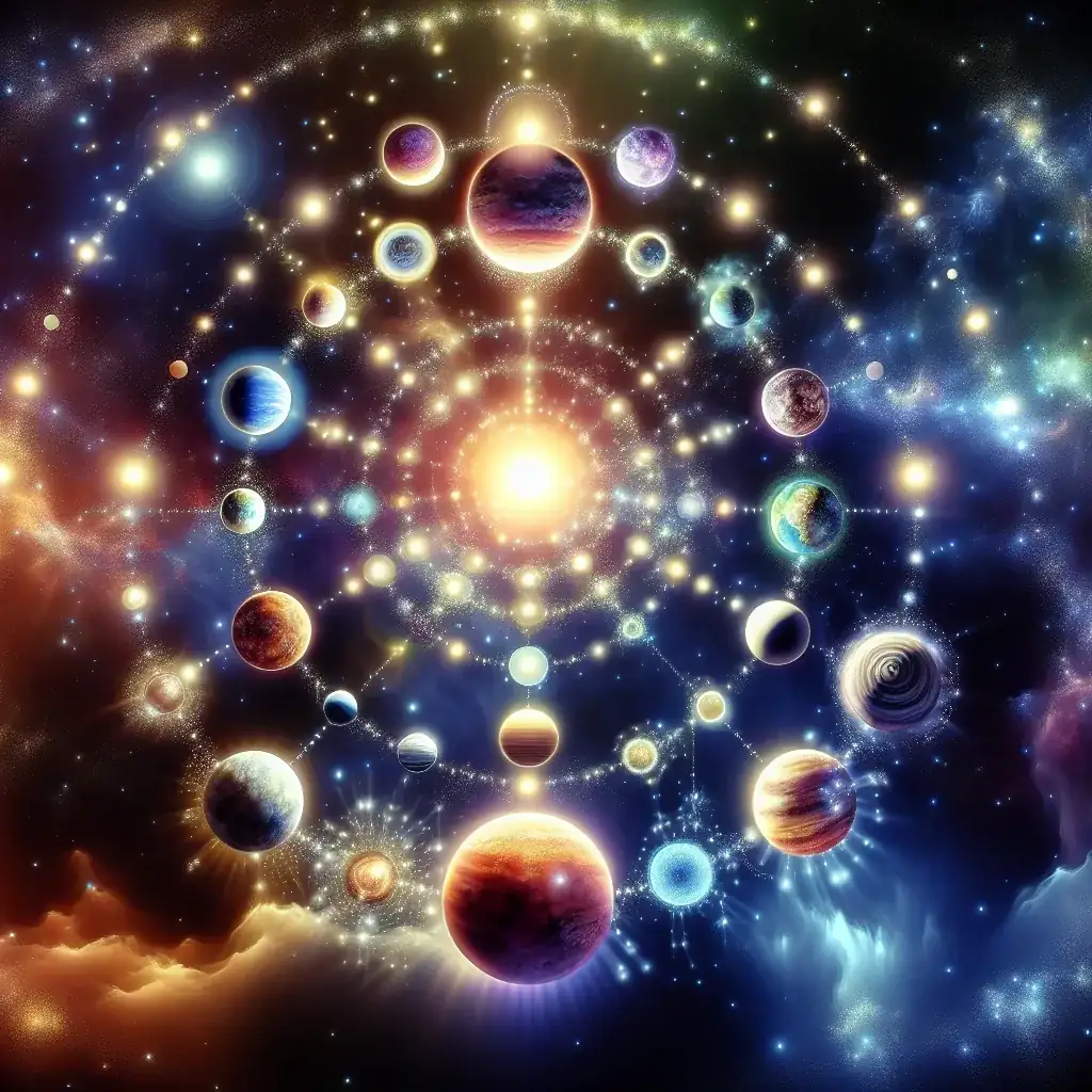 Cosmic representation of Graha-Malika-Yoga