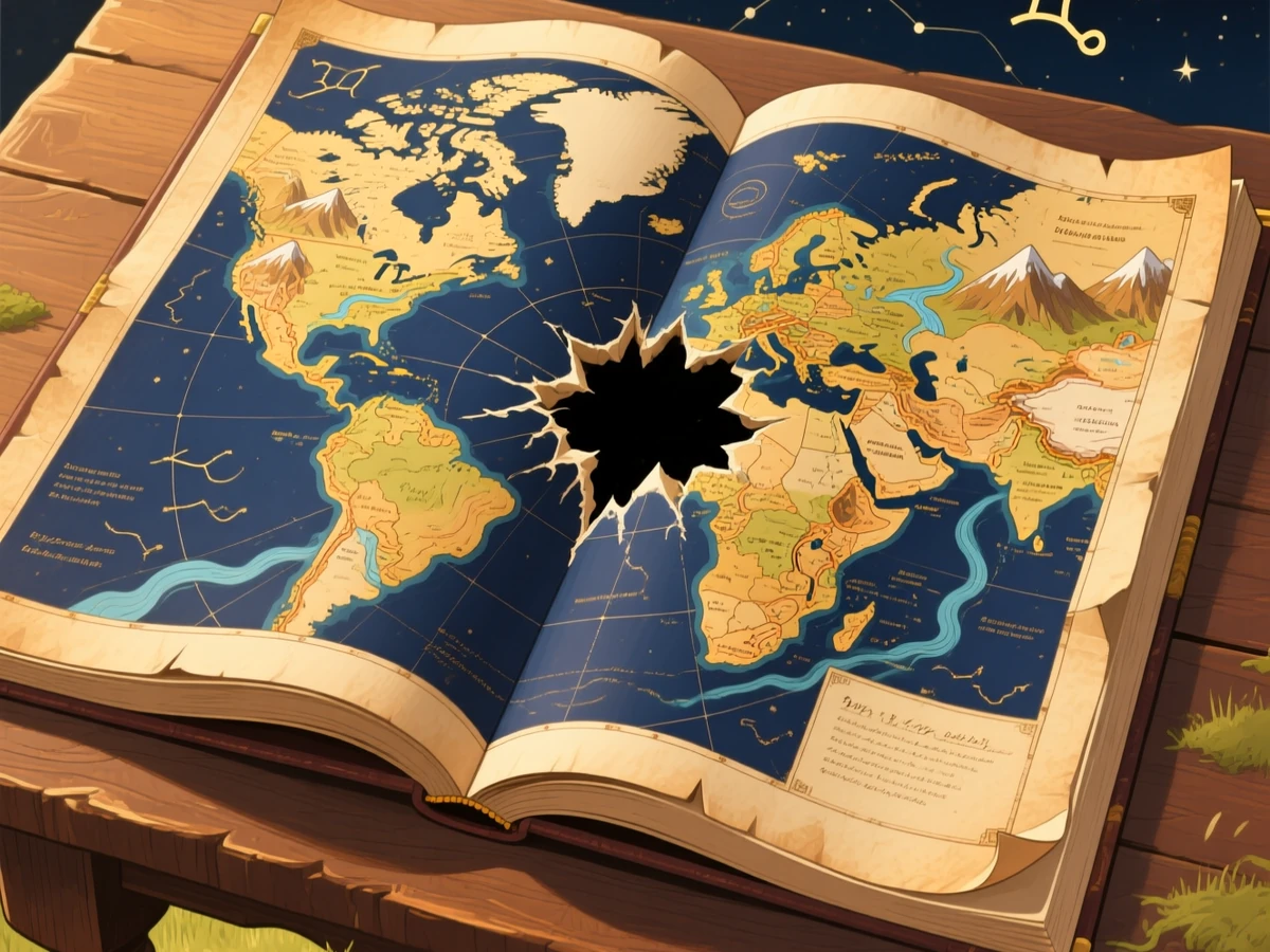 An open horizon — what the chart points toward but cannot contain