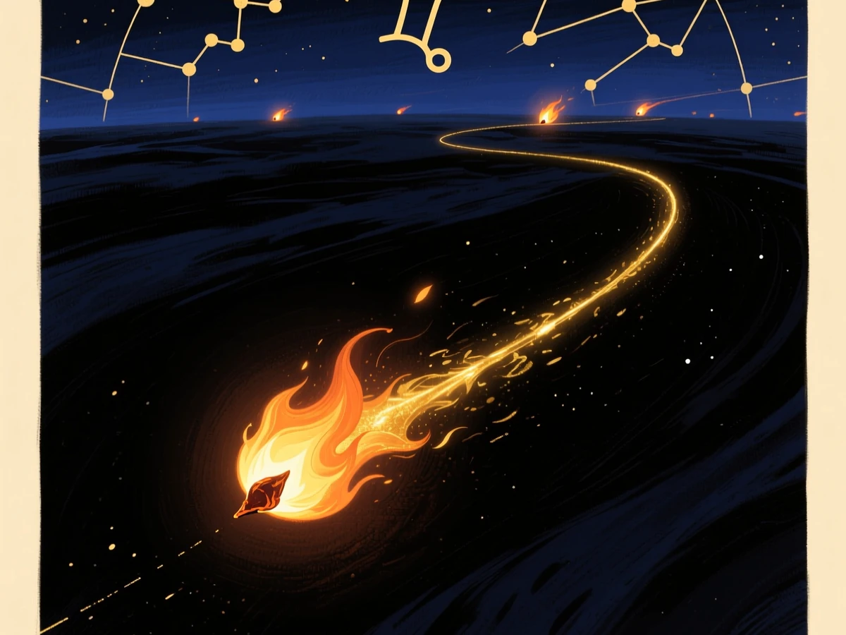 A single spark flying across the dark — the compensatory spark Emerson described