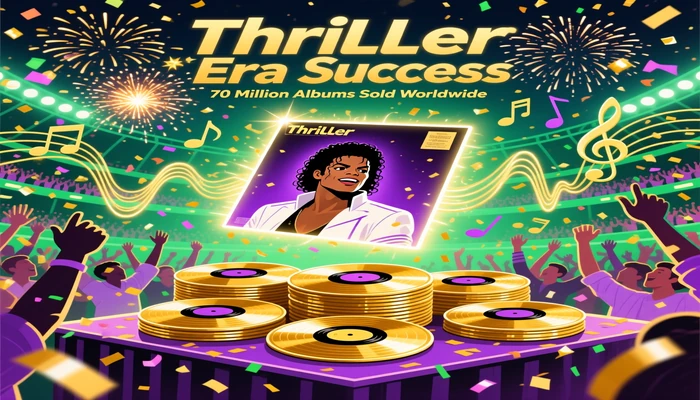 Thriller Era Success - 70 million albums sold worldwide
