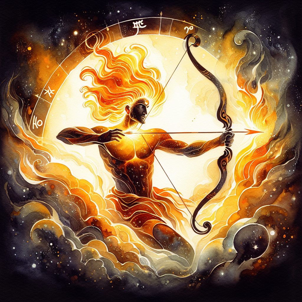 Cosmic representation of Sagittarius Ascendant